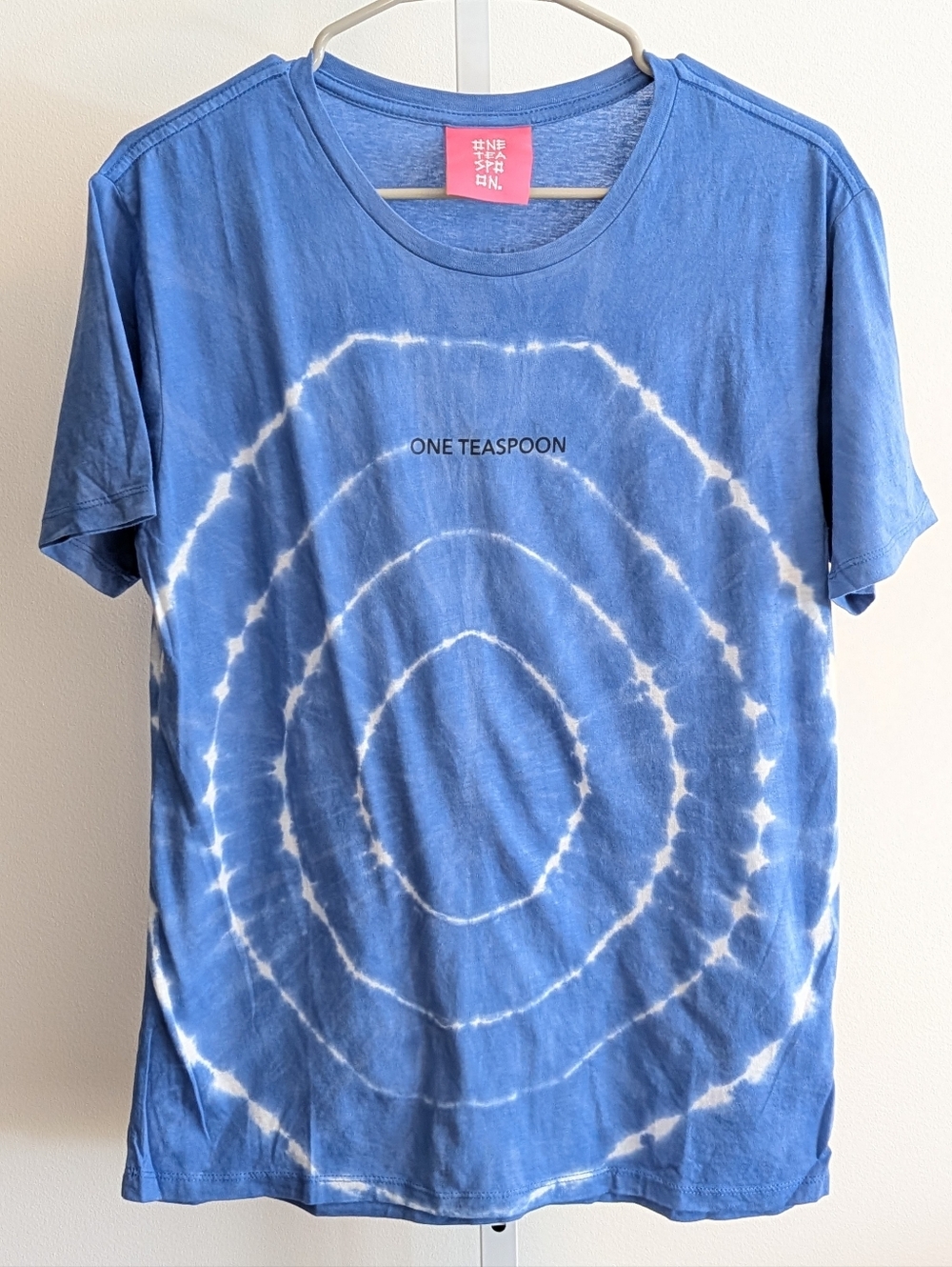 NWT One Teaspoon Blue Tie-Dye Crew Tee